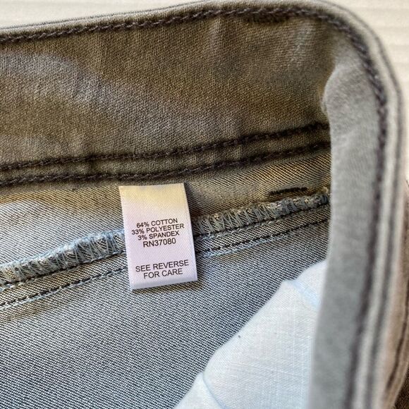 EST 1946 Cato Jeans Gray Stretch 5 Pocket Straight Leg Womens Size 12 - Picture 12 of 14
